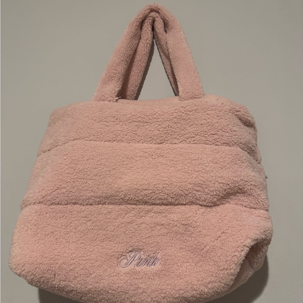 PINK Victoria's Secret Blush Sherpa Tote